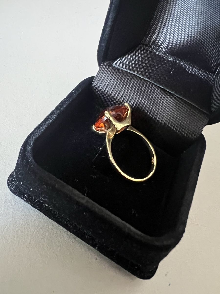 Bagues: Goldring mit wunderschönem Stein – D'occasion à Zürich par nabisco 3