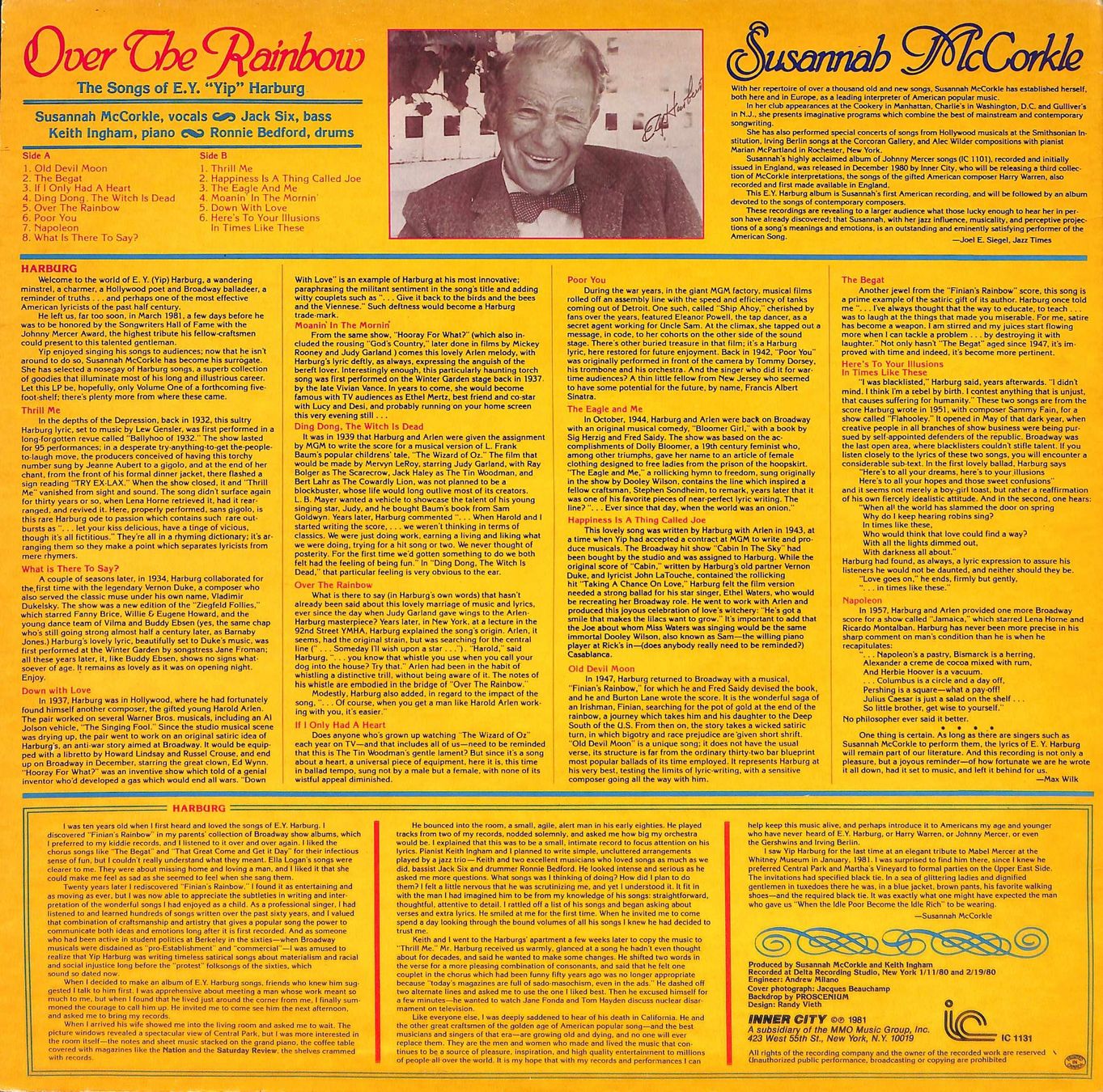 Dischi in vinile: LP: Susannah McCorkle - Over the Rainbow – Usato da Trimmis venduto da Dres2 1
