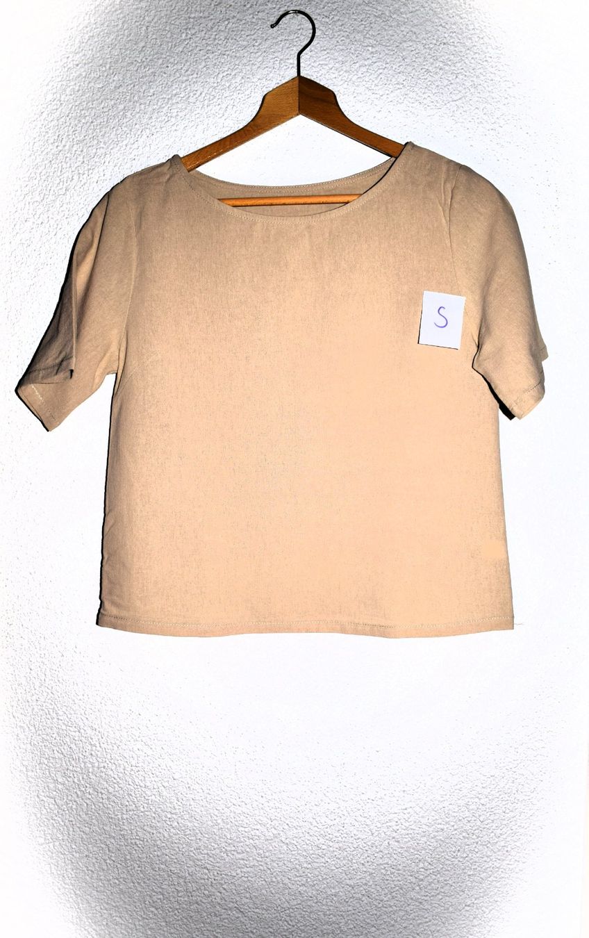 T-shirt: Beige Sommer T-Shirt, Grösse S – Usato da Merenschwand venduto da tolles_2hand