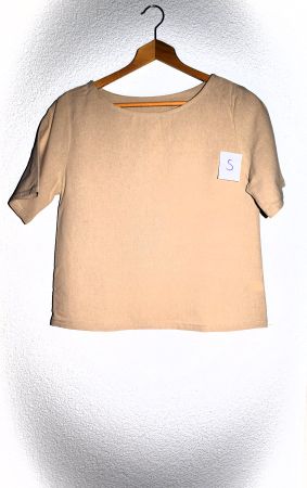Beige Sommer T-Shirt, Grösse S