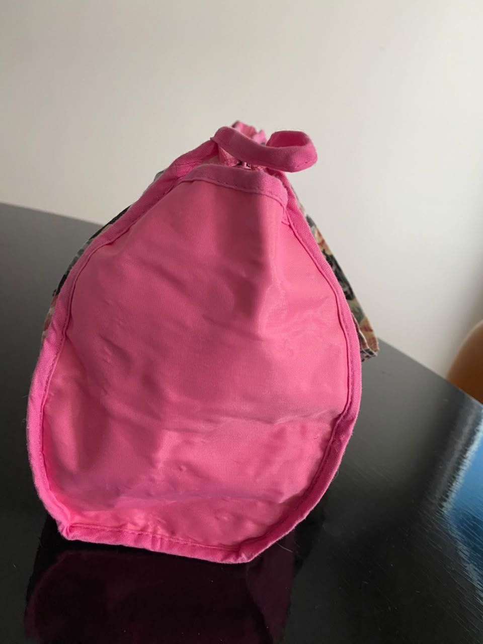 Taschen für Damen: Kosmetiktasche Blumenmuster pink Stoff – Gebraucht aus Zumikon von pat_m55d 4