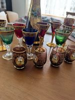 Italienisches Glas-Set mit Karaffe und Gläsern