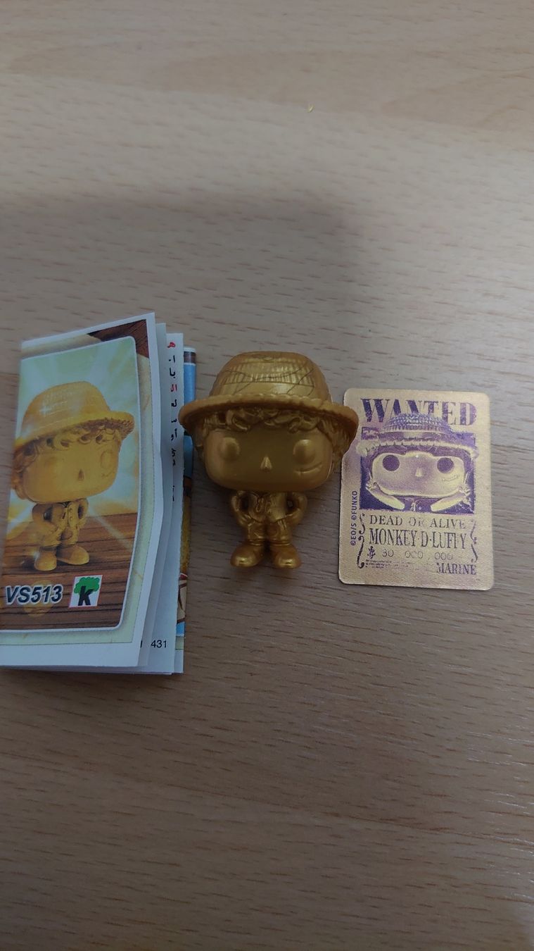 Funko Statuette: Kinder Joy One Piece Monkey D. Luffy Gold  – Nuovo (secondo la descrizione) da Oberbüren venduto da cas_hnn7
