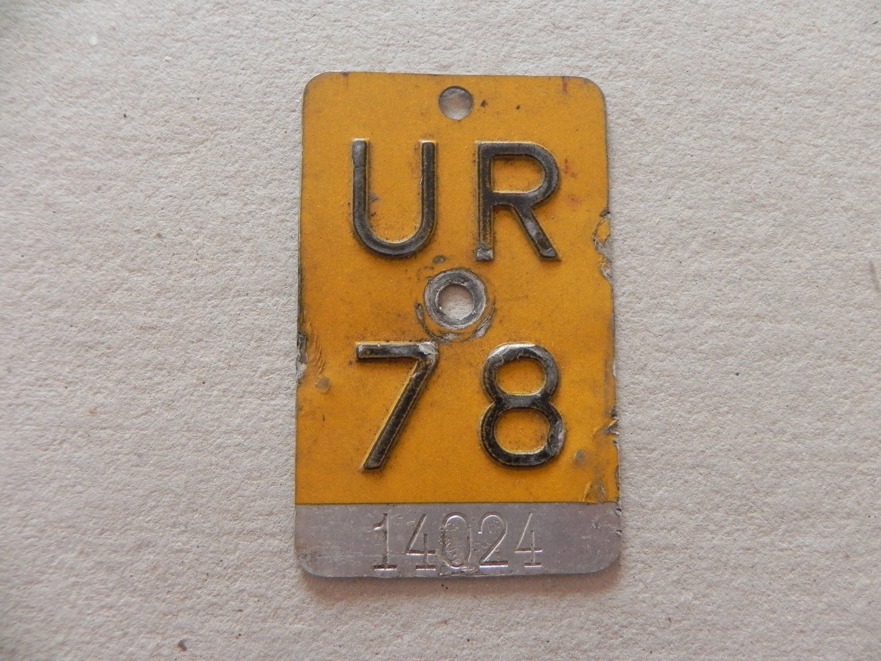 Insegne: Nummer Mofa Puch Sachs Uri 1978 UR 78 – Usato da Siebnen venduto da krimsie