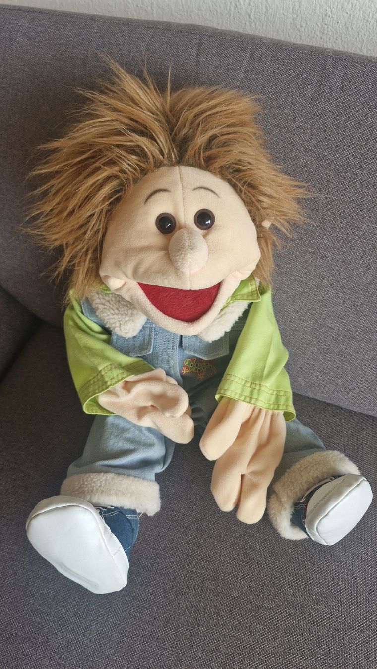Bambole: Handpuppe von Living Puppet - Junge Gerrit 65cm – Usato da Forch venduto da nadinepalermo
