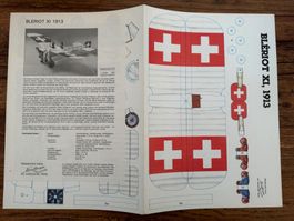 Bastelbogen - BLERIOT XI 1913  1. Auflage (1985)