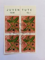 4 TIMBRES - SUISSE - HELVETIA - 1974
