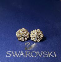 Swarovski vintage Ohrringe, 18 k vergoldet original