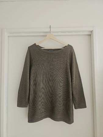 Ralph Lauren Woman Oversized Sweater in Khaki Color