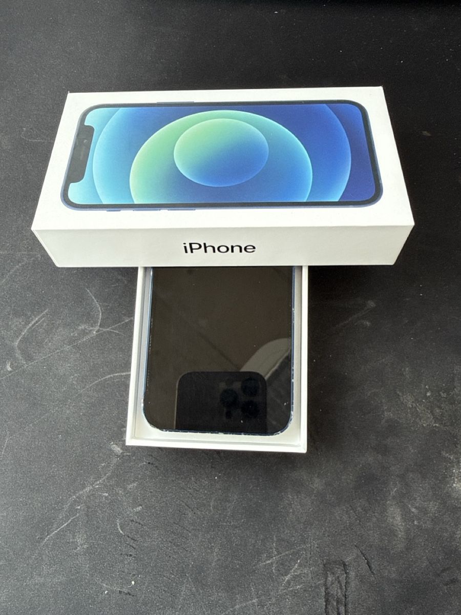 Apple Portables: iPhone 12 mini 128GB Blau mit OVP  – D'occasion à Basel par Blue-Tech 3