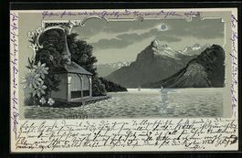 Mondschein-Lithographie Sisikon, Tellska