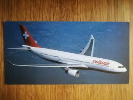 Selten ! Swissair Entschuldigungskarte