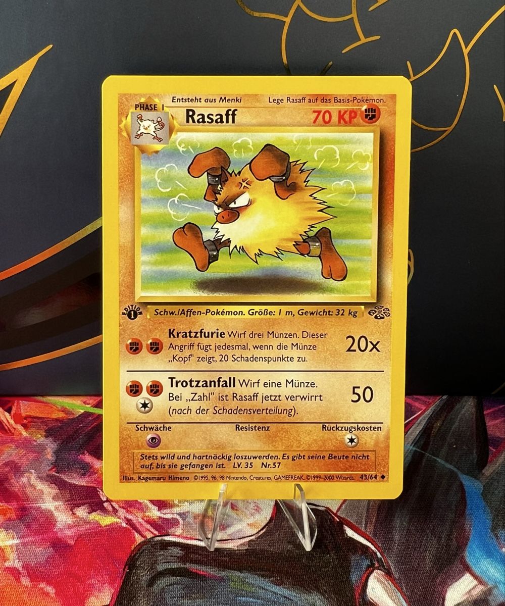 Pokémon Carte collezionabili: Pokémon First Edition 1999 - Rasaff # 43/64 DE  – Nuovo (secondo la descrizione) da Wädenswil venduto da TaSch77