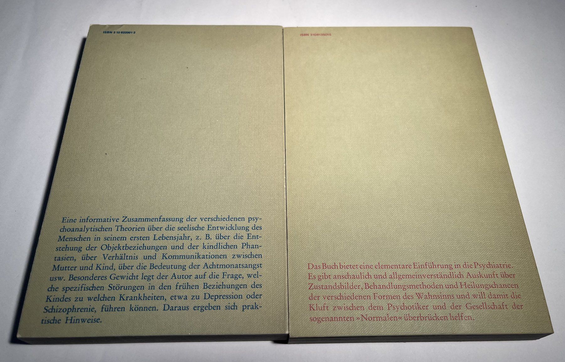 Libri: 2 Klassiker: Psychoanalyse & Psychose verstehen / S.Fischer – Usato da Neuhausen am Rheinfall venduto da Restwertvoll 1
