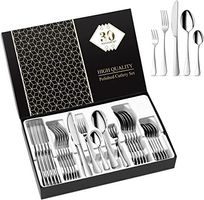Besteck Set 6 Personen, 30 teilig Edelstahl