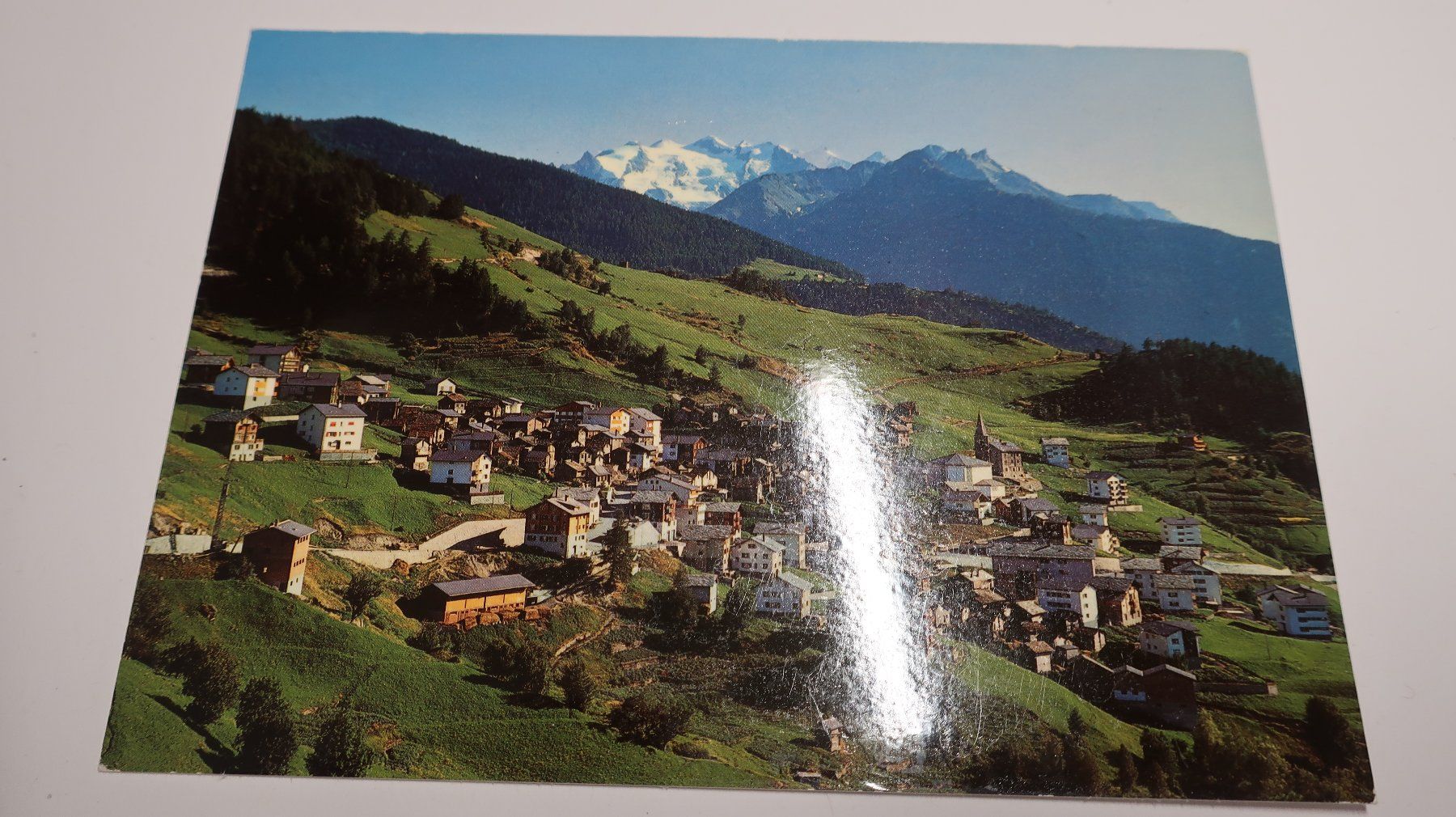 Cartoline postali: Visperterminen Wallis Balfrin und Mischabel – Usato da Cormoret venduto da Pascalll2001 1