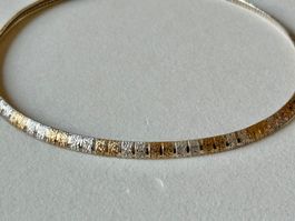 Collier Silber, vergoldet, 45 cm