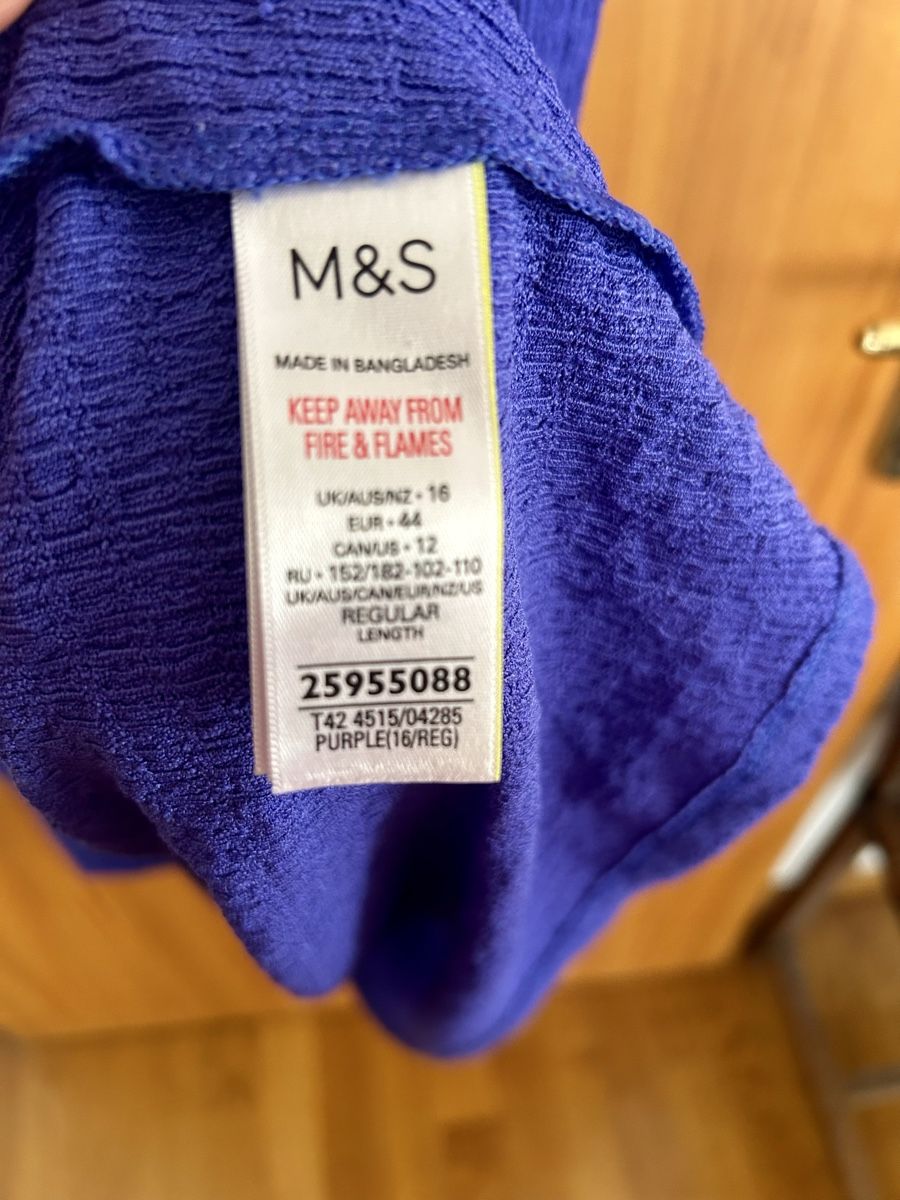 Vestiti: M&S Kleid Sommer Grösse 44,violette – Usato da chur venduto da corazon710 3