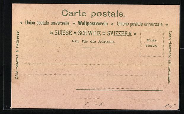 Cartoline postali: Litho Genève, Monument Dufour, Hotel de – Usato da Berlin venduto da bartko-reher 1