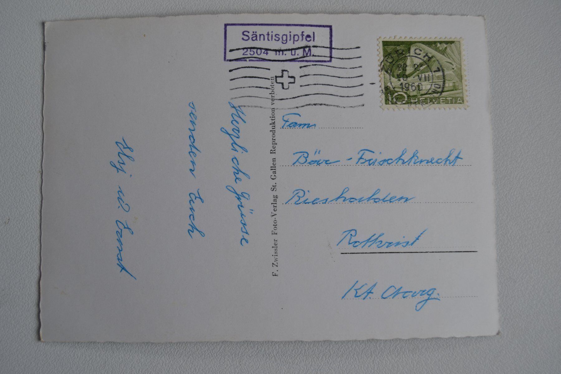 Cartoline postali: Säntis – Usato da Beinwil am See venduto da kajak55 1