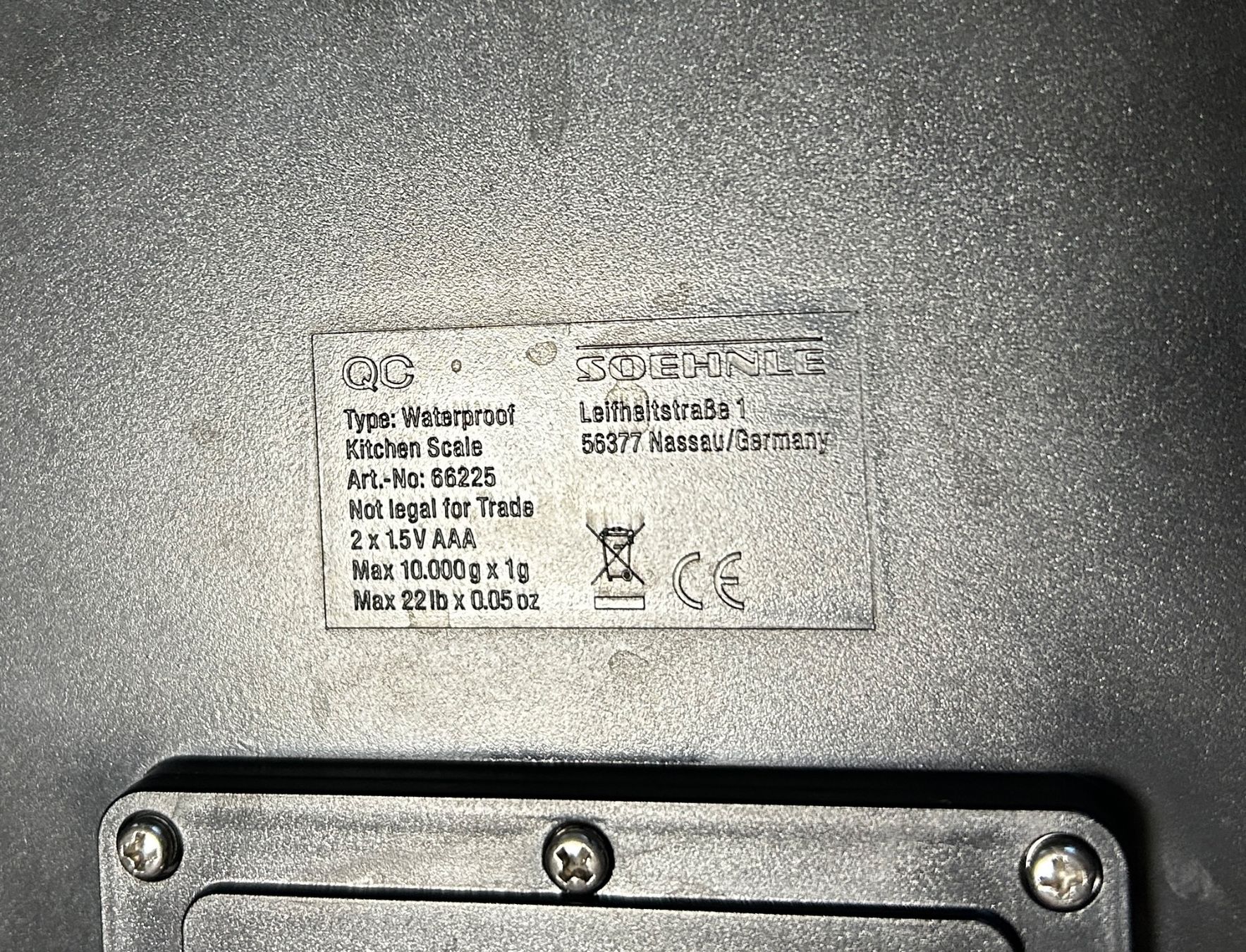 Soehnle Bilance da cucina: Soehnle Page Aqua Proof – Reparatur/für Ersatzteile – Usato da Uerkheim venduto da frater_silesius 3