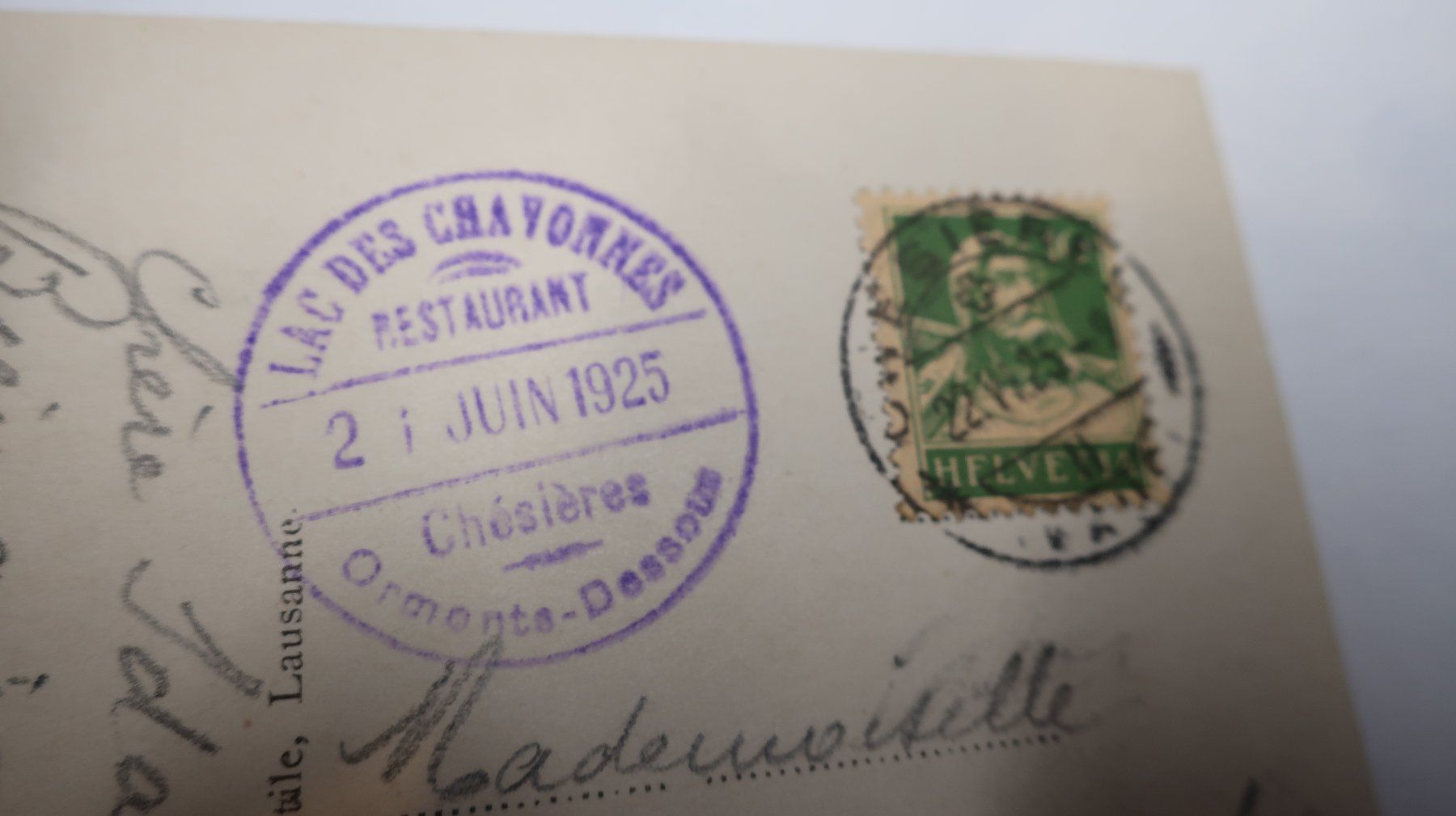 Cartoline postali: Lac de Chavonnes 1925 – Usato da Cormoret venduto da Pascalll2001 4
