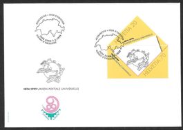 FDC Z121 125 Jahre Weltpostverein ET Bern 5.5.1999