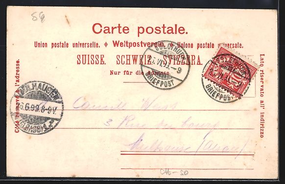 Cartoline postali: AK Solothurn, Ortsansicht mit Brücke – Usato da Berlin venduto da bartko-reher 1