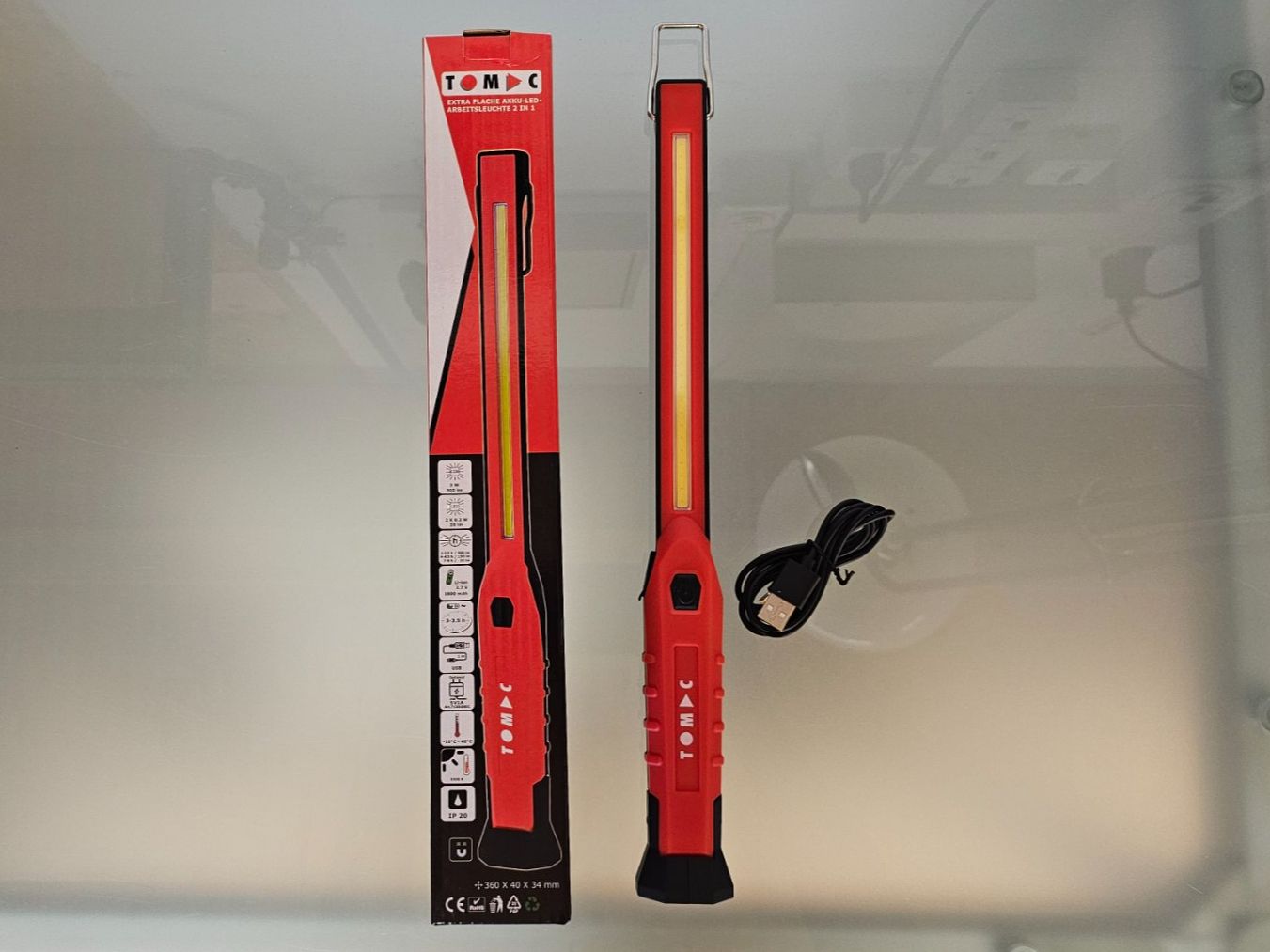 Lampade: Arbeitsleuchte Akku LED, extra flach – Nuovo e nell'imballaggio originale da Koppigen venduto da Bracher_Mail-House 8