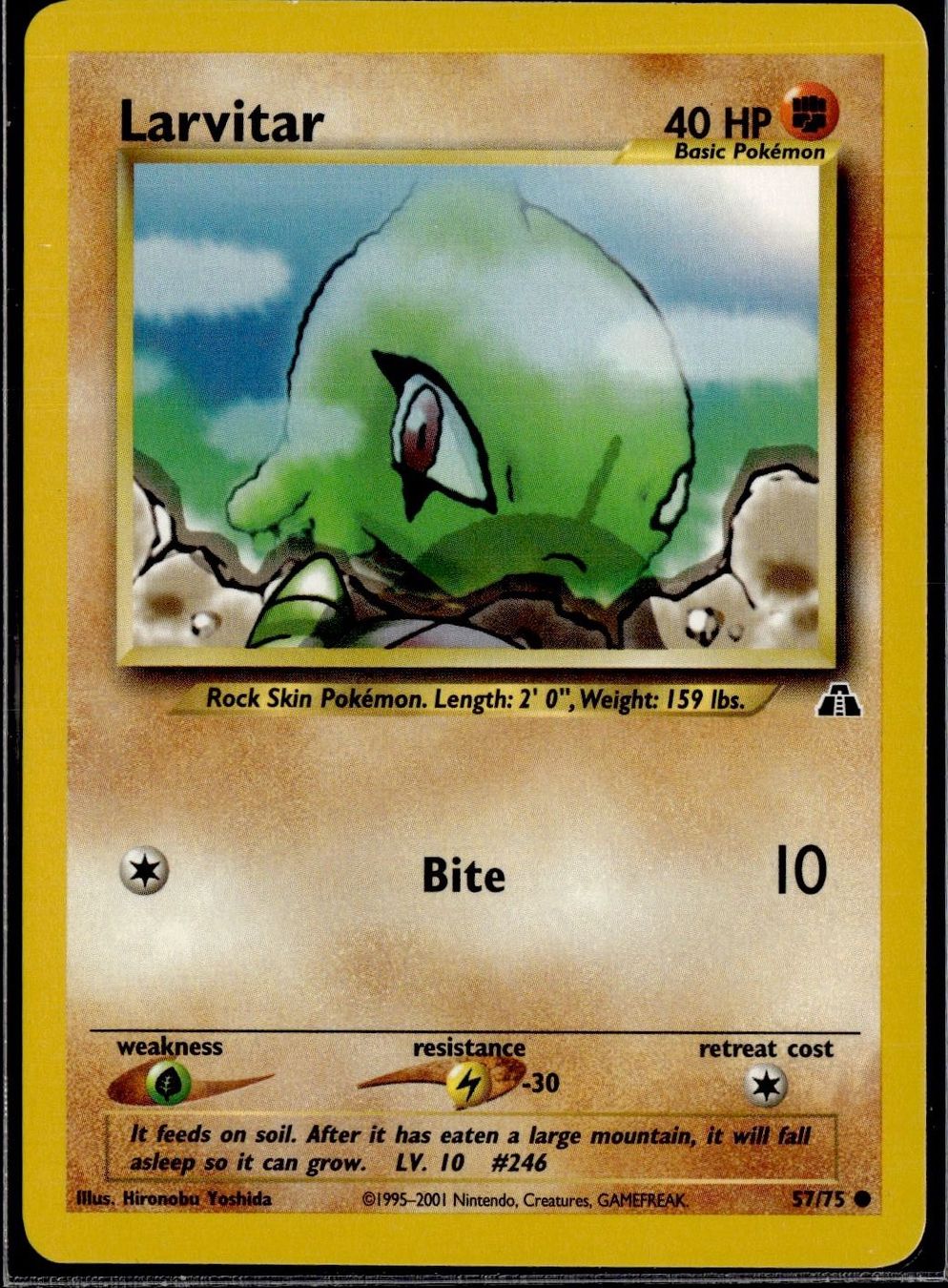 Pokémon Carte collezionabili: larvitar 57/75 Neo Discovery – Usato da Zürich venduto da pokemon_cards