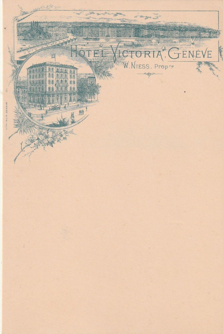 Cartoline postali: Geneve Hotel Victoria – Usato da Rorschacherberg venduto da fratovi2