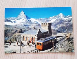 Alte Postkarte Matterhorn Gornergrat Bahn