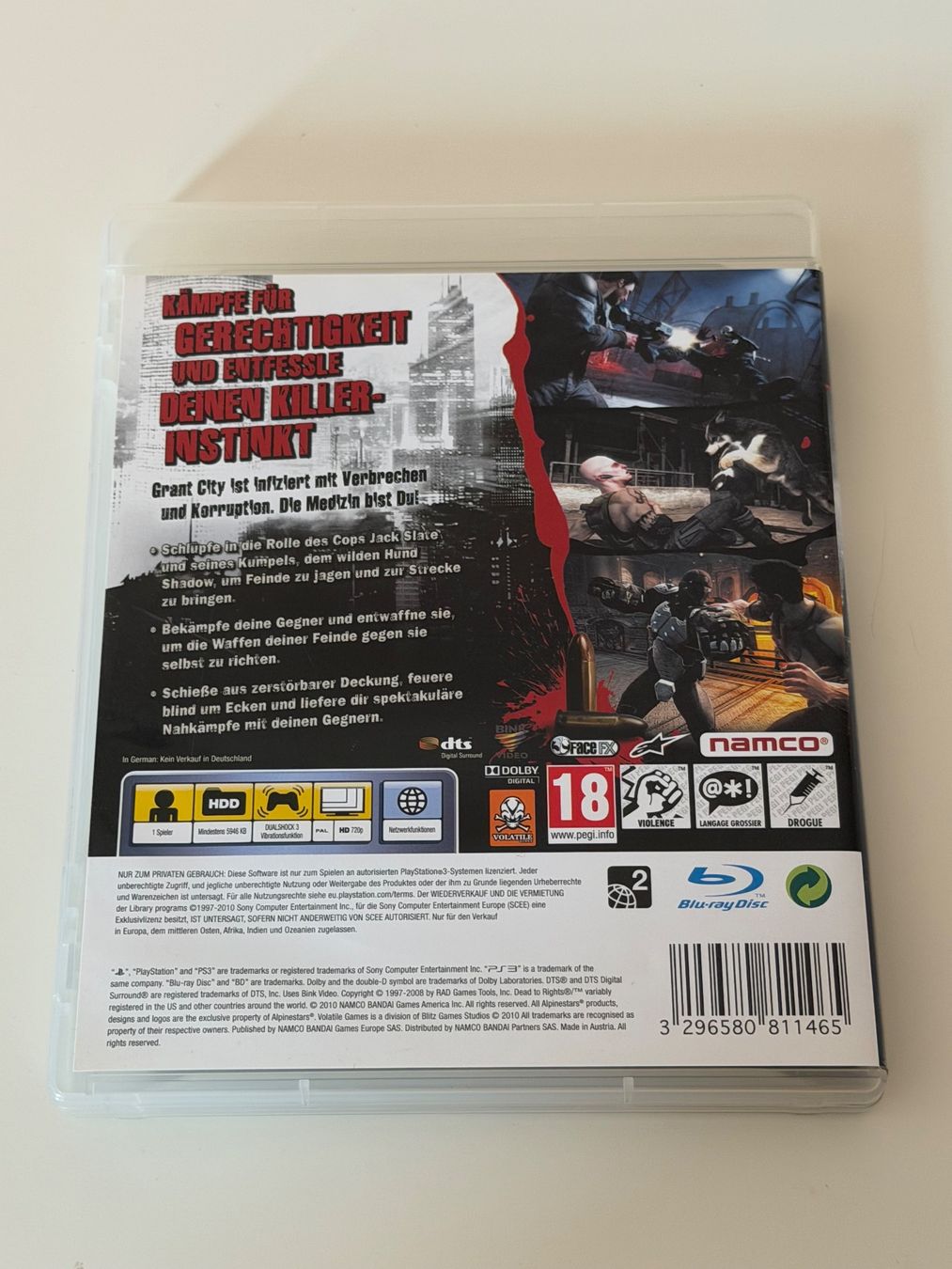 Sony Spiele: Dead to Rights Retribution PS3 Spiel – Neu (gemäss Beschreibung) aus Altstätten SG von sheamus 1