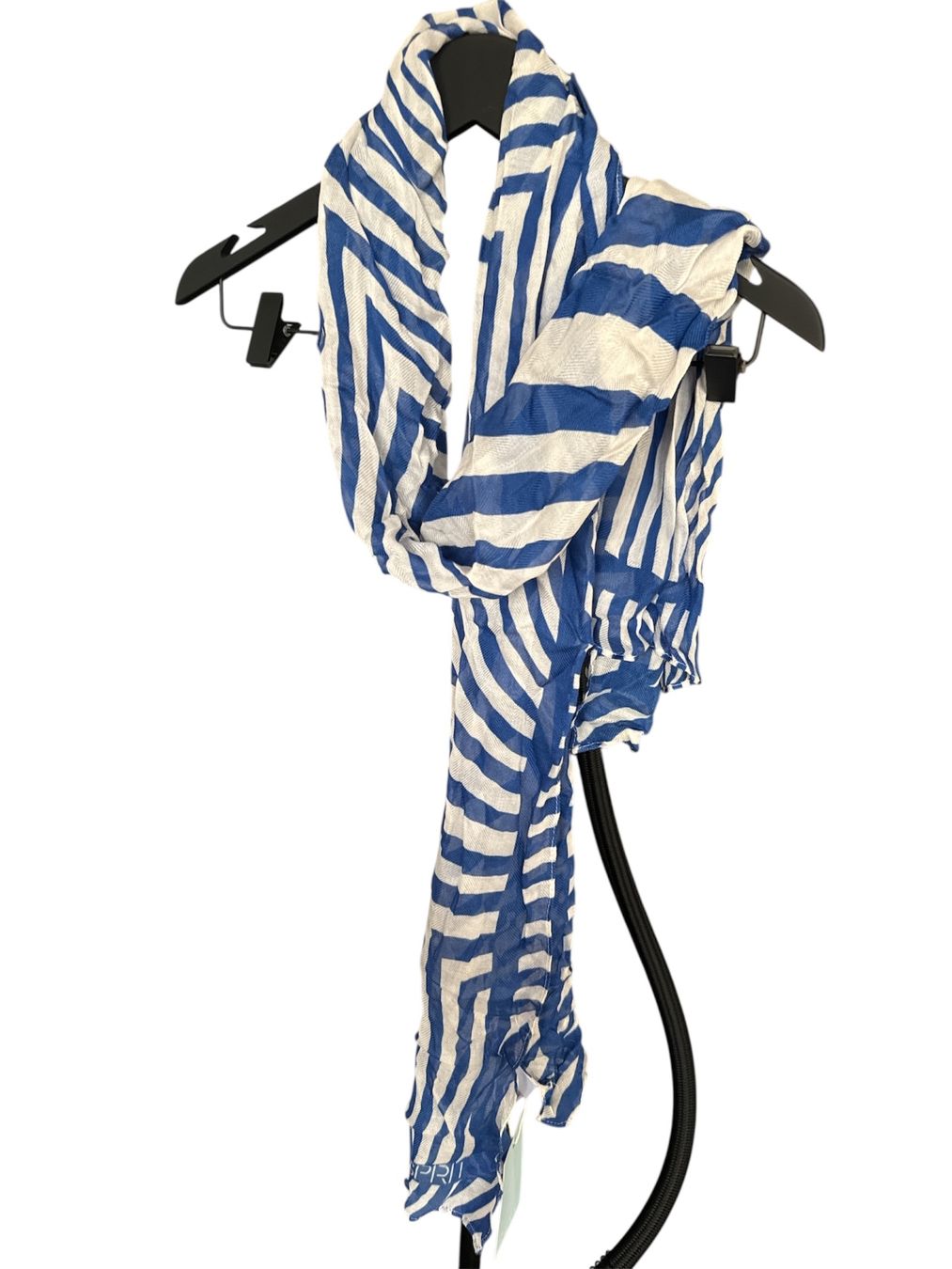 Esprit Foulard & Sciarpe: Echarpe d'été Esprit, rayures bleues et blanches – Nuovo e nell'imballaggio originale da Vuisternens-Romont venduto da gol_xp6p 1