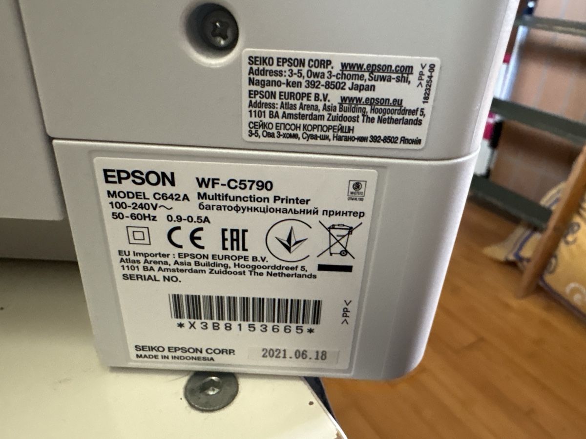 Epson Stampanti: Drucker Epson WF-C5790 – Usato da Hurden venduto da michaboes 1