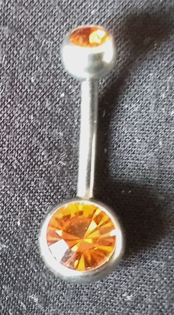 Gioielli per piercing: Bauchpiercing orange Edelstahl – Usato da Ettingen venduto da Echoo
