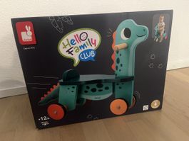 Janod Rutscher Portosaurus Holz Dinosaurier neu 12m+