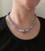 Edelstein Halskette blauer Achat