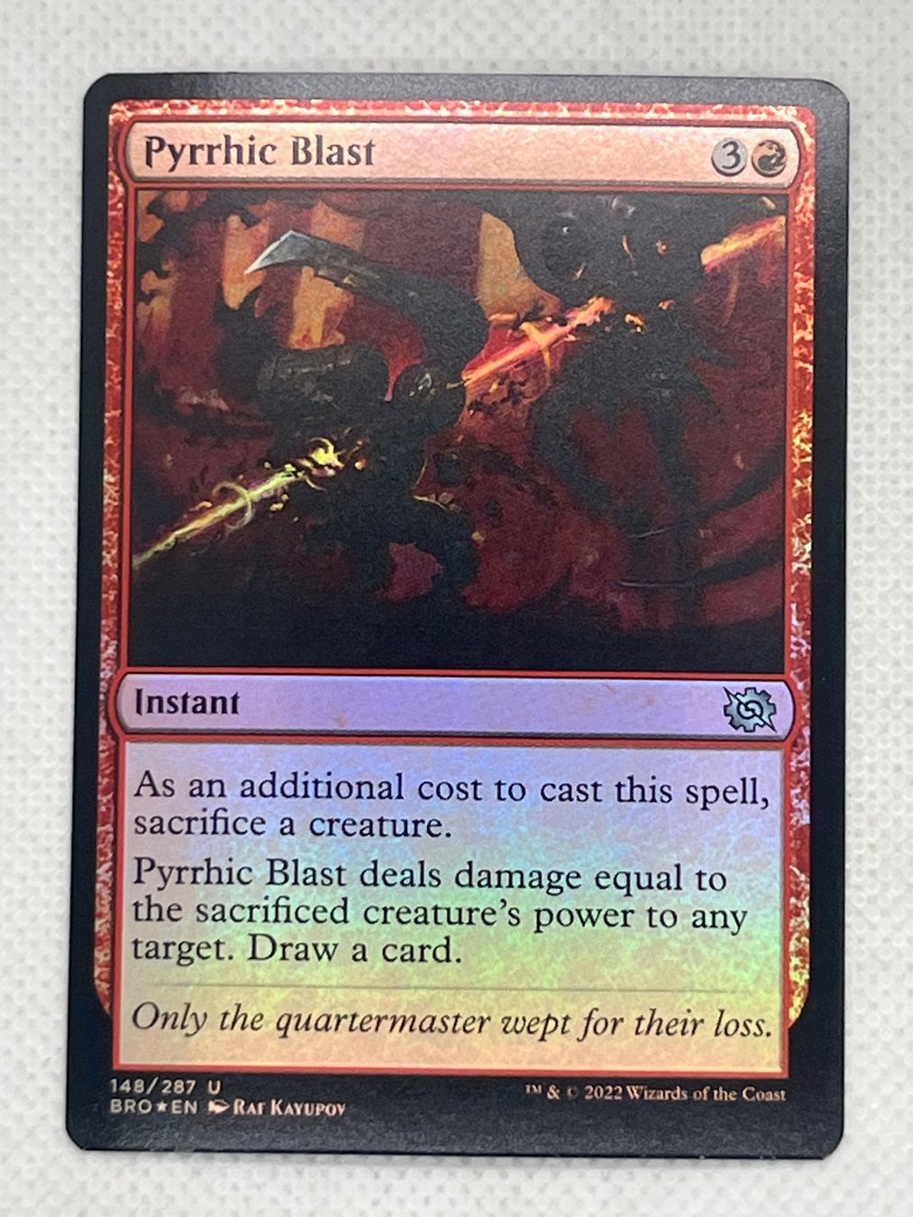 Magic The Gathering Carte collezionabili: Magic The Gathering Karte "Pyrrhic Blast" Foil – Usato da Hinterkappelen venduto da Kim1992