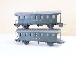 BUCO 2 x SBB Personenwagen H0 AC - 1950er Jahre - Rarität