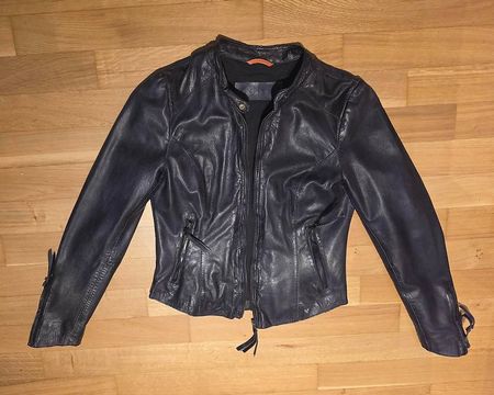 Lederjacke Freaky Nation, schwarz, Gr. S, neuwertig