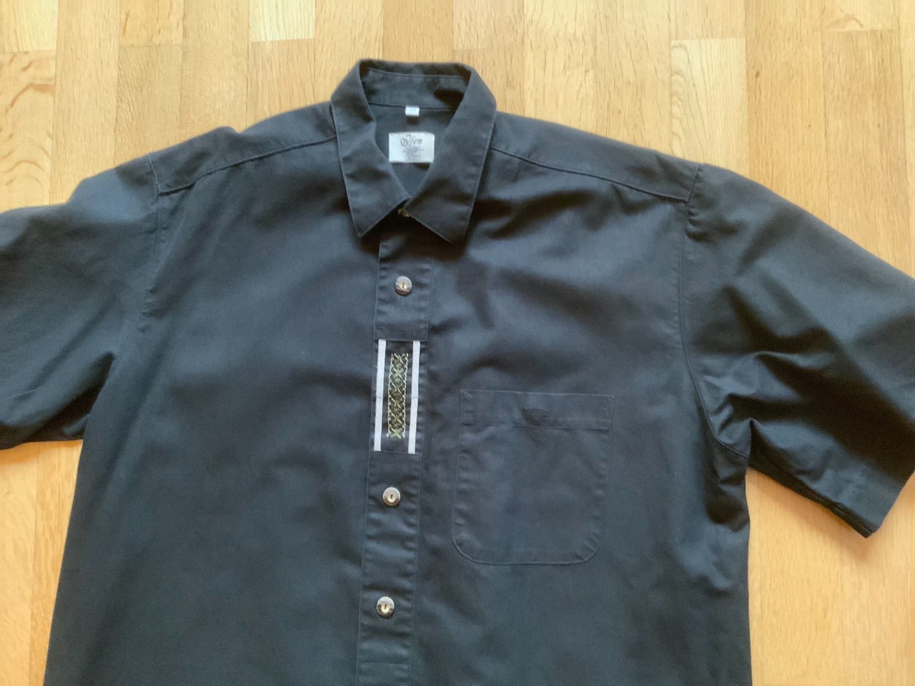 Camicie: Trachten Hemd Herren schwarz Gr. 43 – Usato da Mauren venduto da ducducturi 1