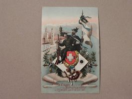 Karte Zürich ZH Eidg. Schützenfest 1907