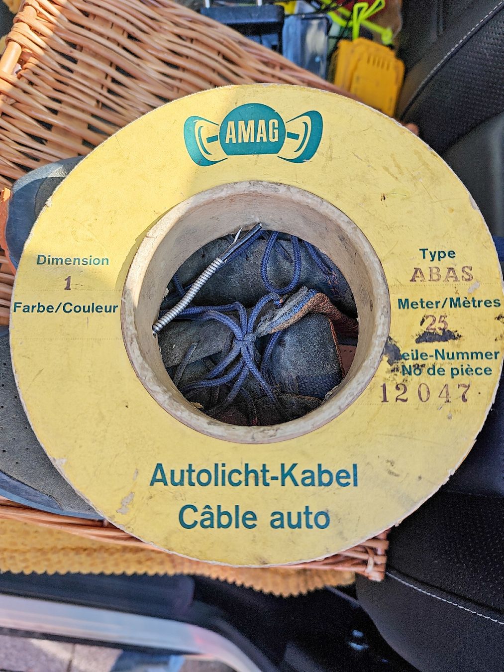 Cavi: Original Autolicht-Kabel ca. 10-Meter-Rolle, Type ABAS – Usato da Hedingen venduto da Hedingen8908