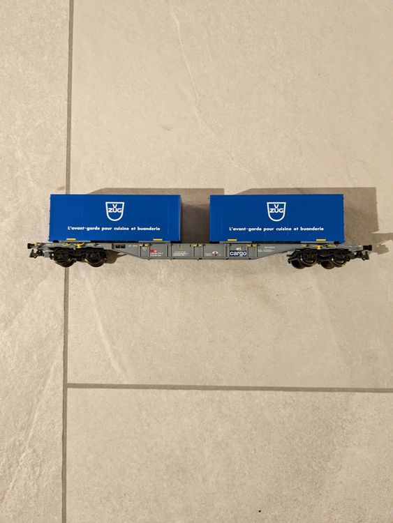 ROCO HO Güterwagen-satz mit 20 ft Container (Gebraucht) in Rorschach