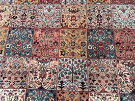 Exklusiver sehr feiner Sarugh Teppich aus Indien 251×248cm