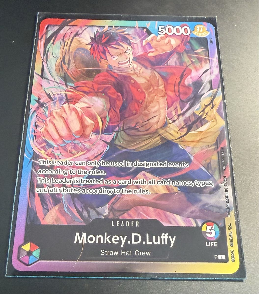 Bandai Carte collezionabili: Monkey.D.Luffy leader P - multicolor – Nuovo (secondo la descrizione) da Châtillon JU venduto da Kev10