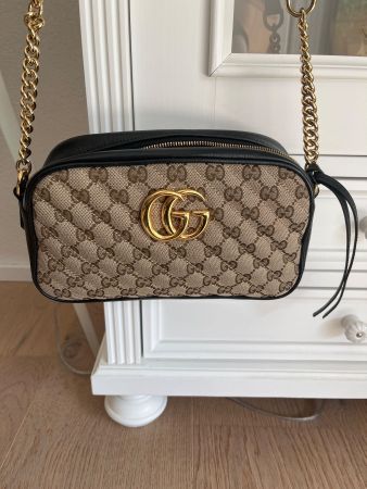 Gucci Umhängetasche GG Marmont braun Top Zustand