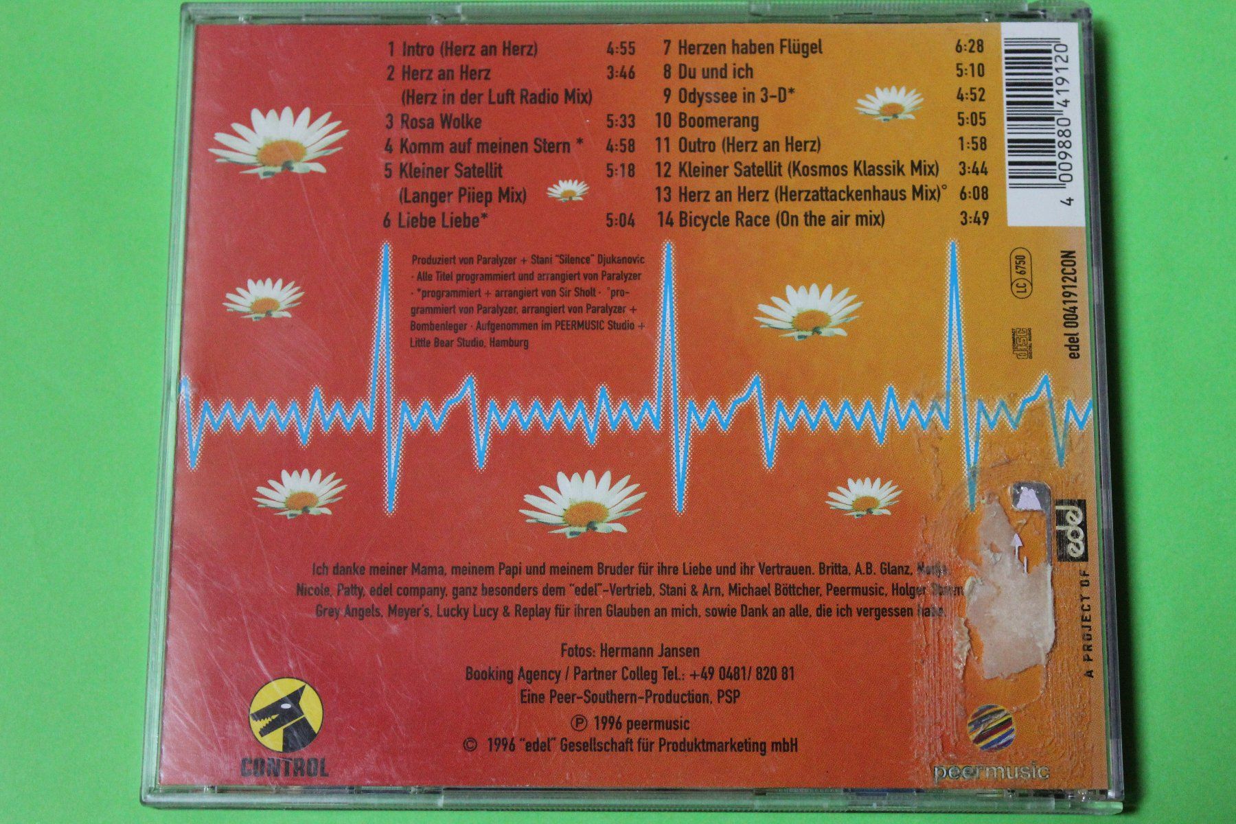 CDs: Blümchen (Jasmin Wagner) - Herzfrequenz CD 1996 – Gebraucht aus Tübach von JamesStone 6