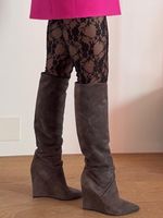 Saint Laurent Stiefel aus Wildleder, Gr. 39, Top Zustand